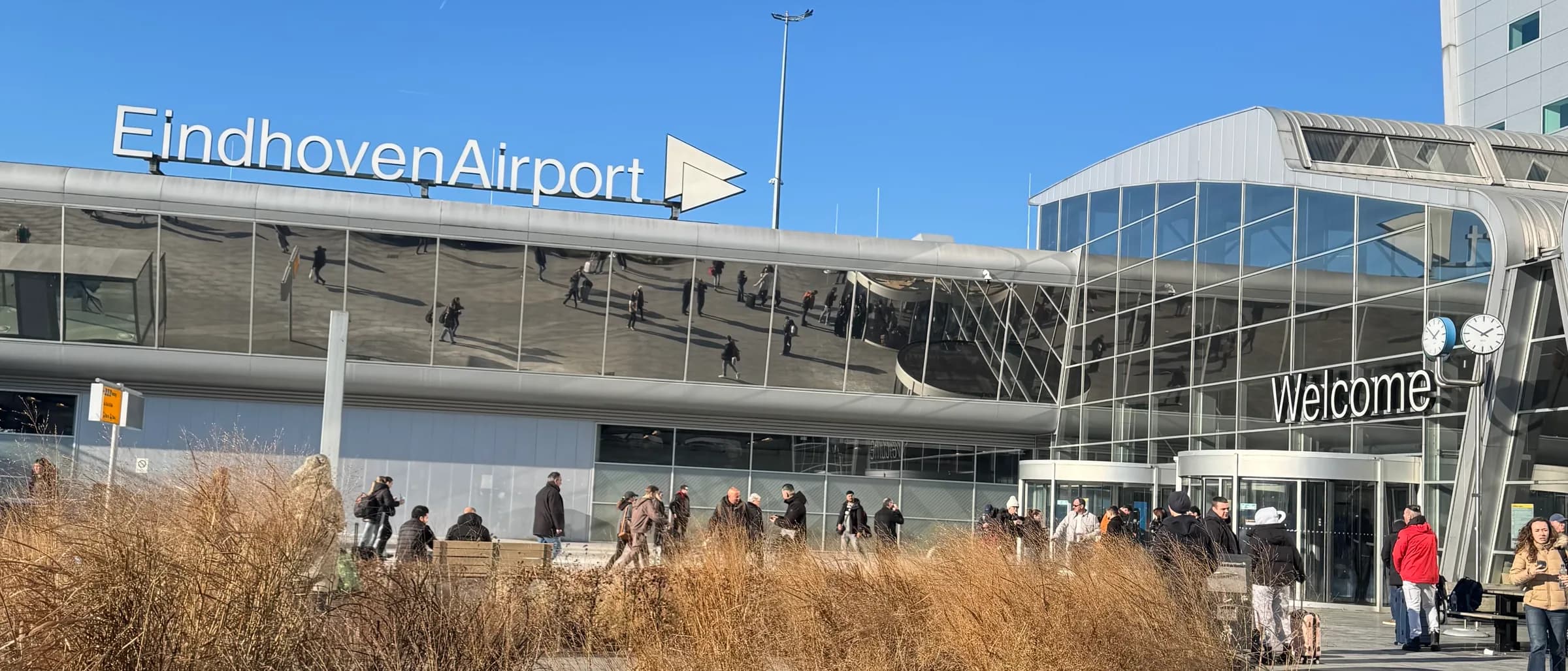 De terminal van Eindhoven Airport